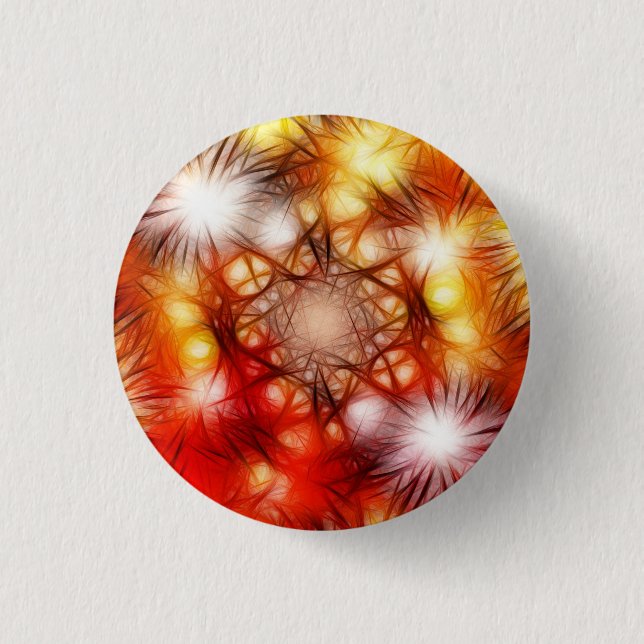 Abstract Fireworks Stars Background 1 Inch Round Button (Front)