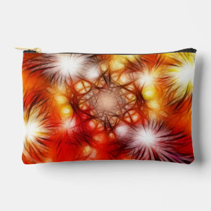 Abstract Fireworks Stars Background Accessory Pouch
