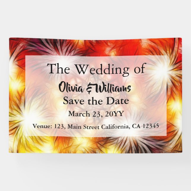 Abstract Fireworks Stars Background Banner (Horizontal)