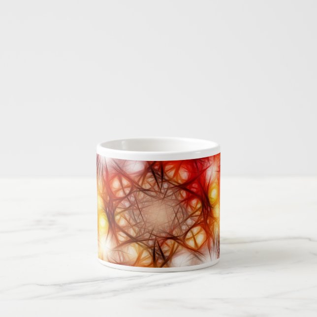 Abstract Fireworks Stars Background Espresso Cup (Front)