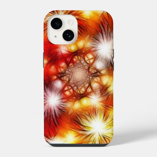 Abstract Fireworks Stars Background iPhone Case (Back)