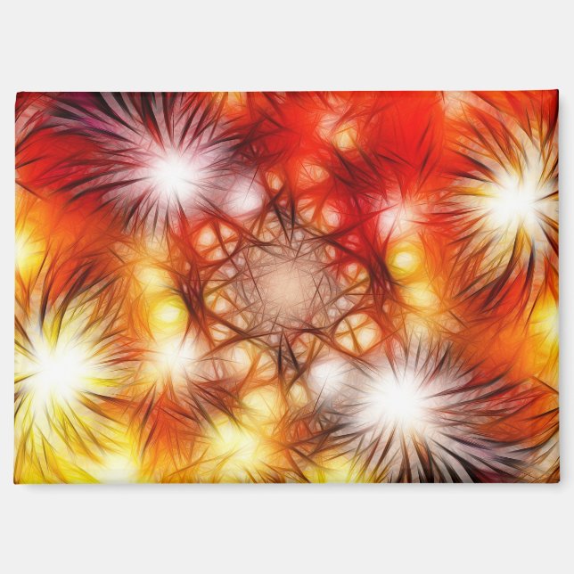 Abstract Fireworks Stars Background Magnet (Front)