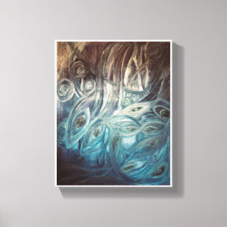 Abstract fish canvas print