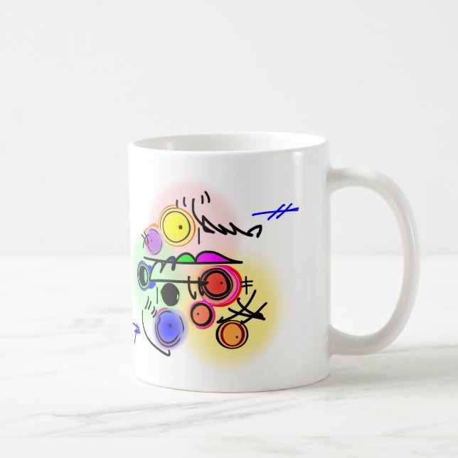 abstract fish coffee mug (Right)