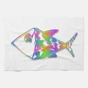Abstract Fish Kitchen Towel