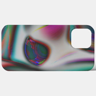 abstract fish mouth with psychedelic to soft blur  iPhone 13 pro max case