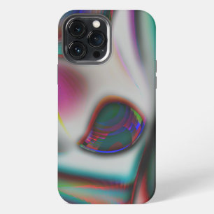 abstract fish mouth with psychedelic to soft blur iPhone 13 pro max case