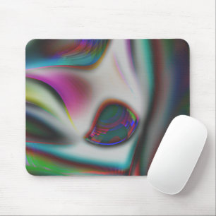 abstract fish mouth with psychedelic to soft blur mouse pad
