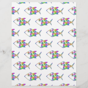Abstract Fish Pattern