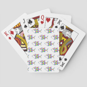 Abstract Fish Pattern Playing Cards