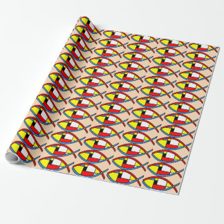 Abstract Fish Wrapping Paper