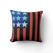 Abstract Flag Throw Pillow