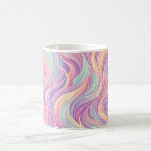 Abstract Flame Fire Dance Pastel Coffee Mug