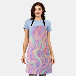 Abstract Flame Pastel Fire Dance Apron