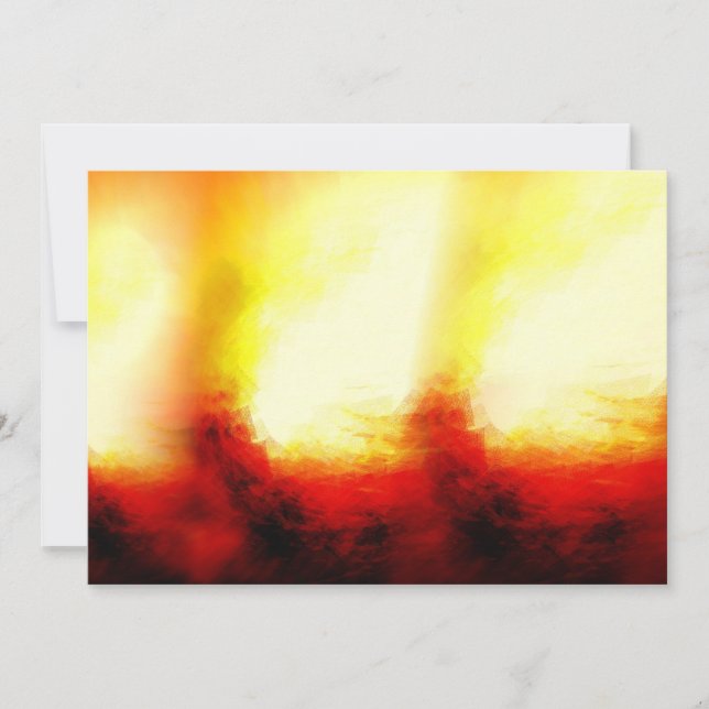 Abstract Flames Invitations (Front)