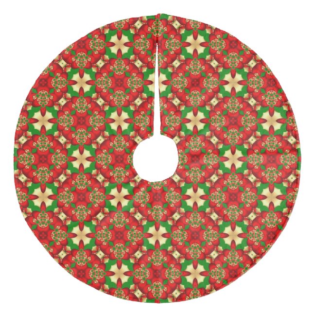 Abstract Fleece Tree Skirt (Front)