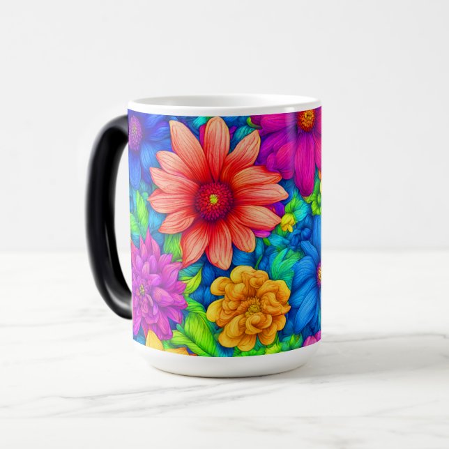 Abstract Floral #5 -  Magic Mug (Front Left)