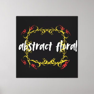 Abstract Floral Art Design Modern Flower Canvas Print