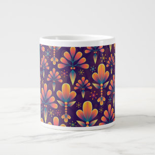 Abstract Floral Background-20335 Large Coffee Mug