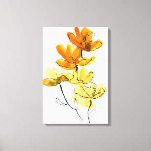 Abstract floral background canvas print