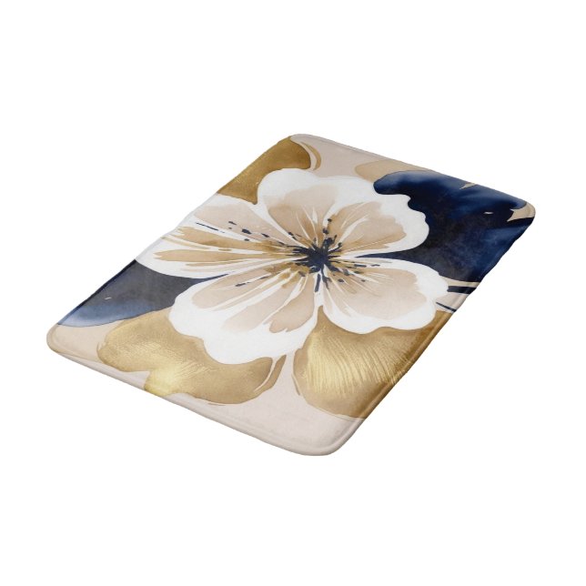 Abstract Floral Bath Mat (Angled)