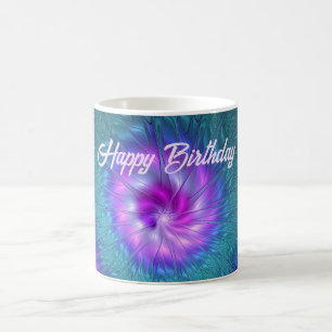 Abstract Floral Beauty Colorful Fractal Art Flower Coffee Mug