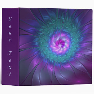 Abstract Floral Beauty Colourful Art Flower Text Binder