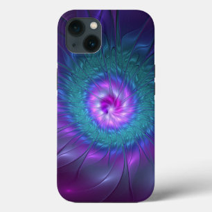Abstract Floral Beauty Colourful Fractal Art Flowe iPhone 13 Case