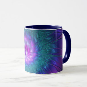 Abstract Floral Beauty Colourful Fractal Art Flowe Mug