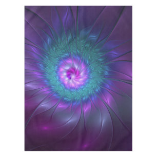 Abstract Floral Beauty Colourful Fractal Art Flowe Tablecloth