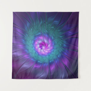 Abstract Floral Beauty Colourful Fractal Art Flowe Tapestry
