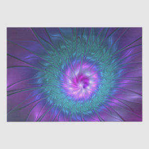 Abstract Floral Beauty Colourful Fractal Art Flowe Tissue Paper