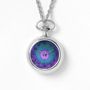 Abstract Floral Beauty Colourful Fractal Art Flowe Watch