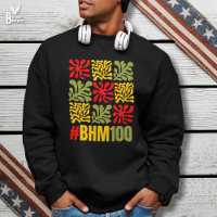 Abstract Floral BHM 100 Years Black History Month