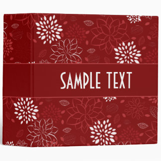Abstract Floral Binder