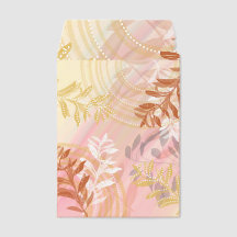Abstract Floral Botanical Shipping Envelope Mailer