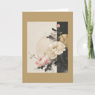 "Abstract Floral" Card