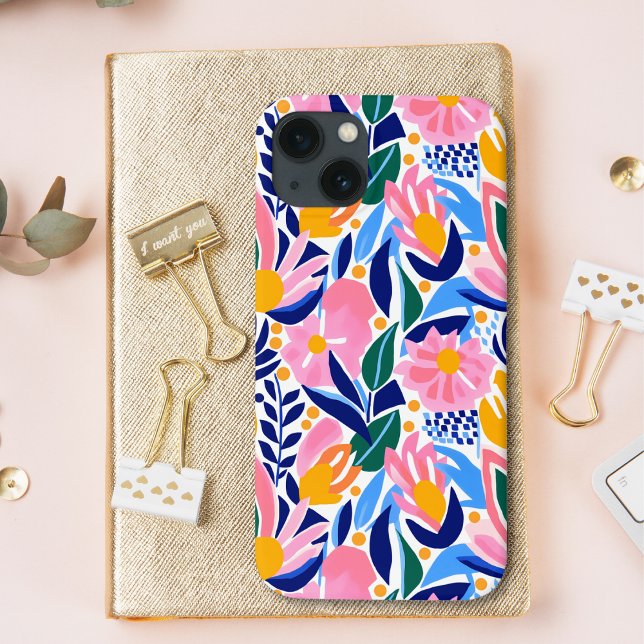 Abstract Floral Colourful Fun Pattern  Case-Mate iPhone Case (Creator Uploaded)