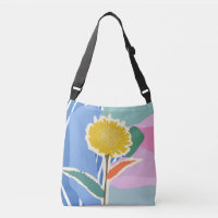Abstract Floral Dandelion Color Blocks Modern 