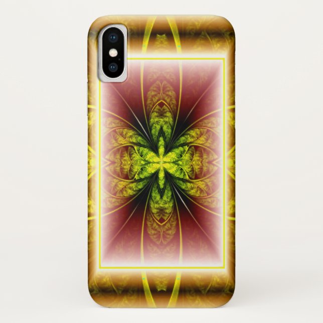 Abstract Floral Design Case-Mate iPhone Case (Back)