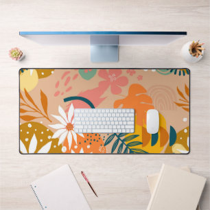 Abstract  Floral Desk Mat