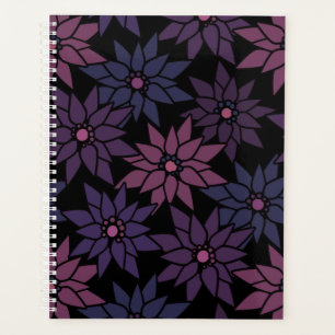 Abstract floral flowers romantic pattern cartoon p planner