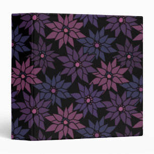 Abstract floral flowers romantic pattern cartoon r binder