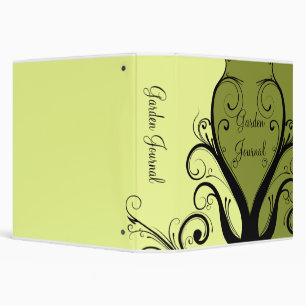 Abstract Floral Gardening Journal Binder