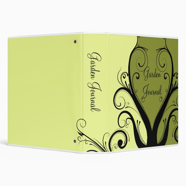 Abstract Floral Gardening Journal Binder (Background)