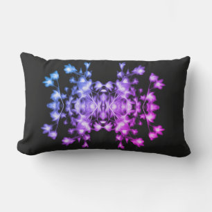 Abstract Floral Graphic Pattern Lumbar Pillow
