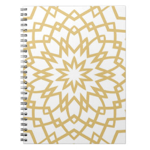 Abstract floral hand drown pattern. Vintage illust Notebook