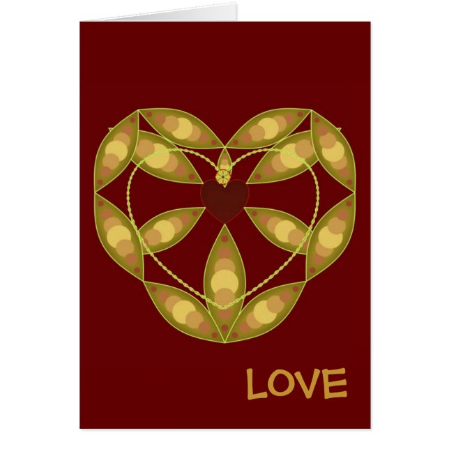 Abstract Floral Heart (Front)