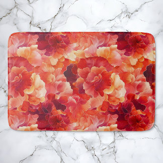Abstract Floral Ignition Bath Mat