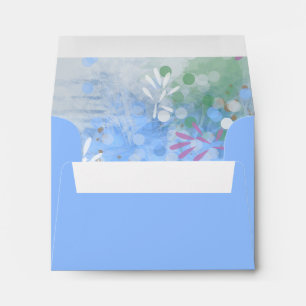 Abstract floral insert Stationery Coloured Envelope